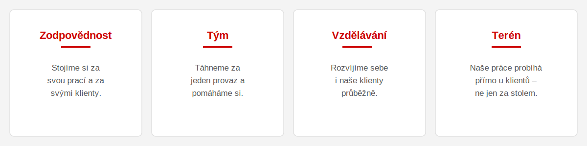 Hodnoty kariéra